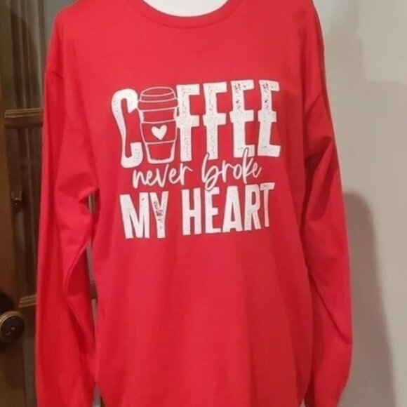 Coffee Never Broke My Heart heat Transfer DIY - Picture 2 of 2